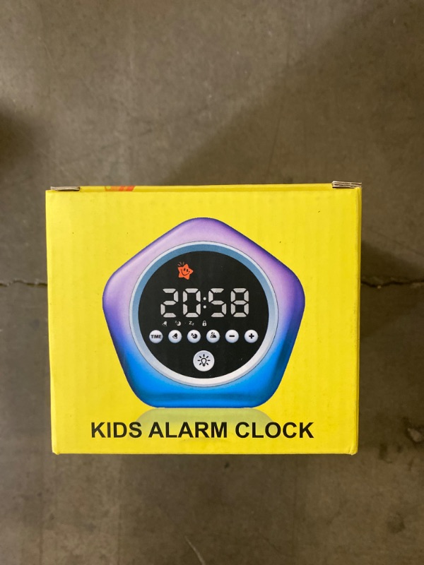 Photo 2 of ANNNGUL Kids Alarm Clock, Toddler Sleep Training Clock with Night Lights, Ok to Wake Clock for Children
