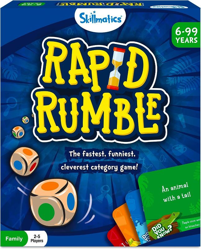 Photo 1 of Skillmatics Board Game - Rapid Rumble, Fun for Family Game Night, Educational Toys, Card Games for Kids, Teens and Adults, Gifts for Boys and Girls Ages 6, 7, 8, 9 and Up
