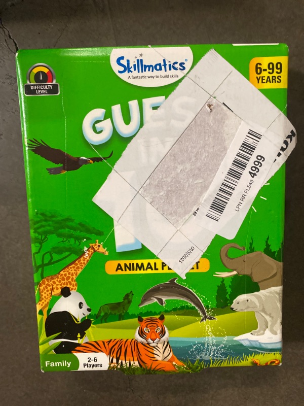 Photo 2 of Skillmatics Card Game - Guess in 10 Animal Planet, Perfect for Boys, Girls, Kids, and Families Who Love Board Games and Educational Toys, Travel Friendly, Stocking Stuffer, Gifts for Ages 6, 7, 8, 9
