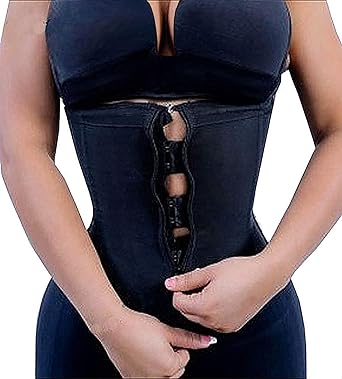 Photo 1 of YIANNA Latex Waist Trainer Corsets Zipper Underbust Sport Girdle Hourglass Body Shaper for Women (XXL)
