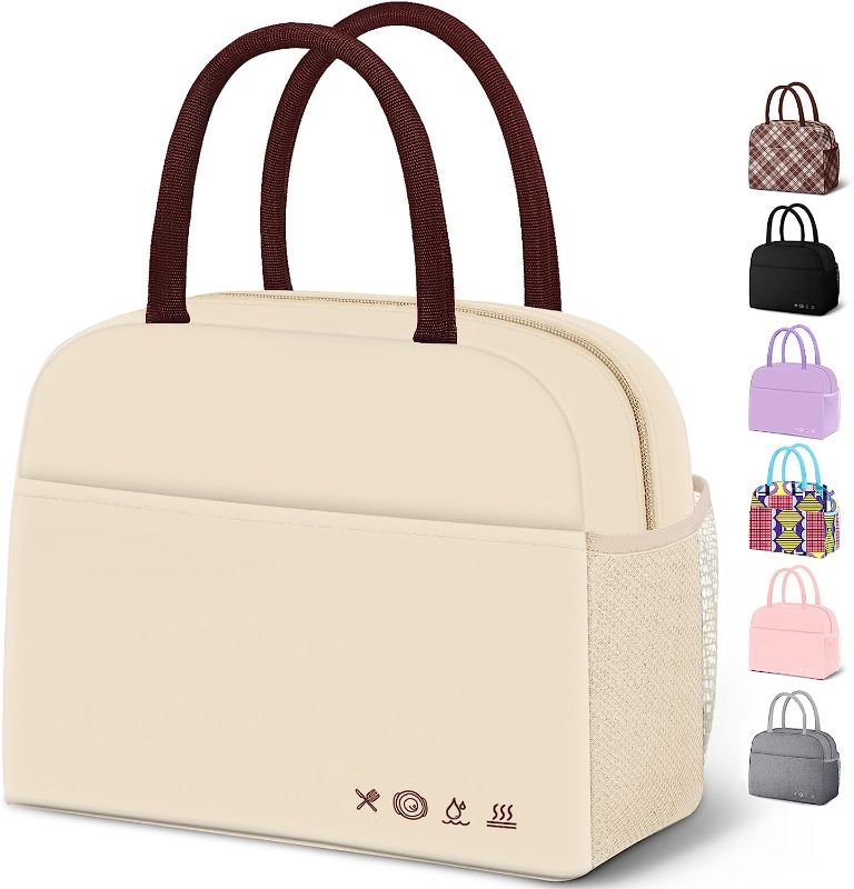 Photo 1 of Lunch Bag Lunch Box for Women Men Reusable Insulated Lunch Tote Bag
