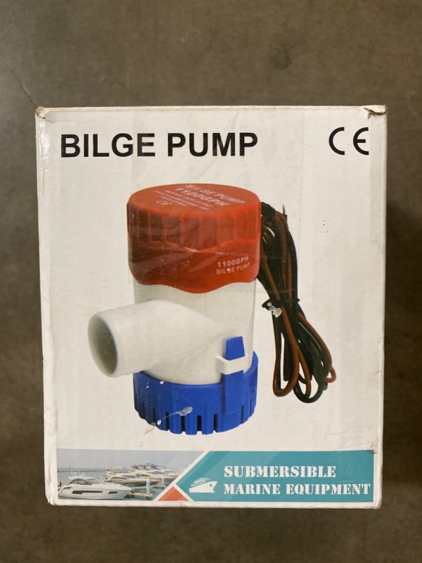 Photo 2 of MAXZONE Boat Bilge Water Pump 12v 1100gph Non-Automatic Marine Electric Bilge Pump for Ponds, Pools, Spas Silent, Boat Caravan RV Submersible
