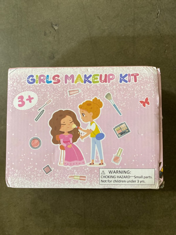 Photo 2 of Kids Makeup Kit for Girl - Kids Makeup Kit Toys for Girls,Play Real Makeup Girls Toys, Washable Make Up for Little Girls, Non ToxicToddlers Pretend Cosmetic Kits,Age3-12 Year Old Children Gift
