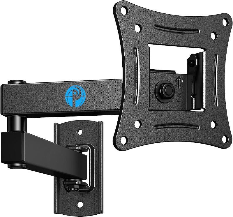 Photo 1 of Pipishell Full Motion TV Wall Mount Brackets Swivel Tilts Articulating Extension for 13-32 Inches LED LCD Flat Curved Screen TVs Monitors, Single Stud for Corner Max VESA 100x100mm
