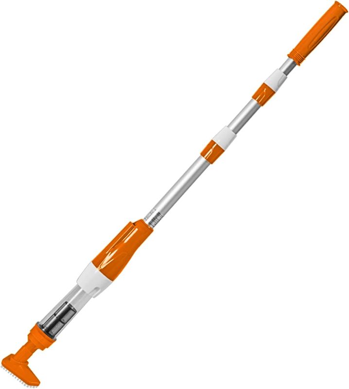 Photo 1 of YSMJ Cordless Rechargeable Pool Vacuum, Handheld Pool Cleaner Ideal for Spas, Hot Tubs and Small Pools for Sand and Debris Orange
