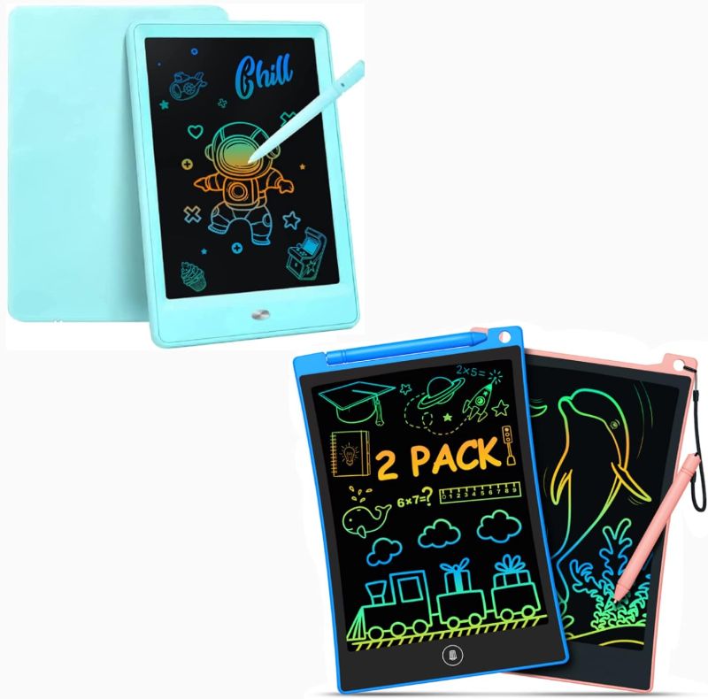 Photo 1 of bravokids LCD Writing Tablet Doodle Board 10 Inch, 10 inch Colorful Doodle Board 2 Pack
