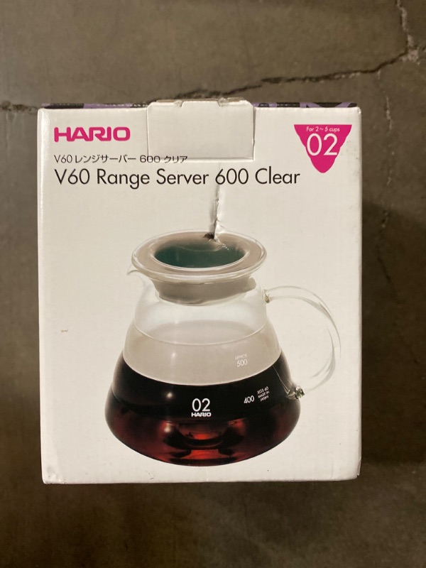 Photo 2 of Hario V60 Glass Range Coffee Server, 600ml, Clear
