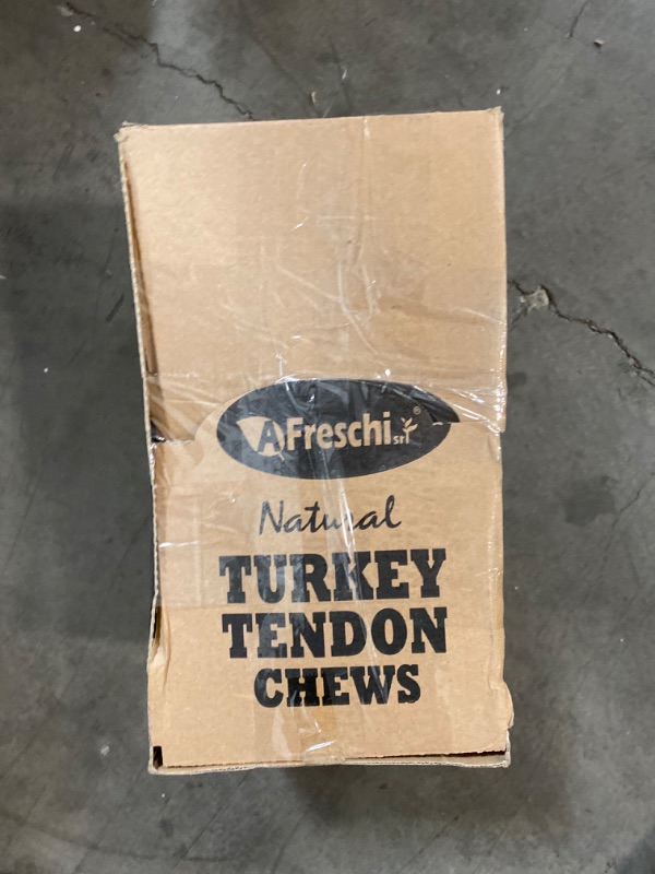 Photo 2 of Afreschi Turkey Tendon Dog Treats for Signature Series, All Natural Human Grade Puppy Chew, Ingredient Sourced from USA, Hypoallergenic, Easy to Digest, Rawhide Alternative, 10 Units/Box Bone (Large)
