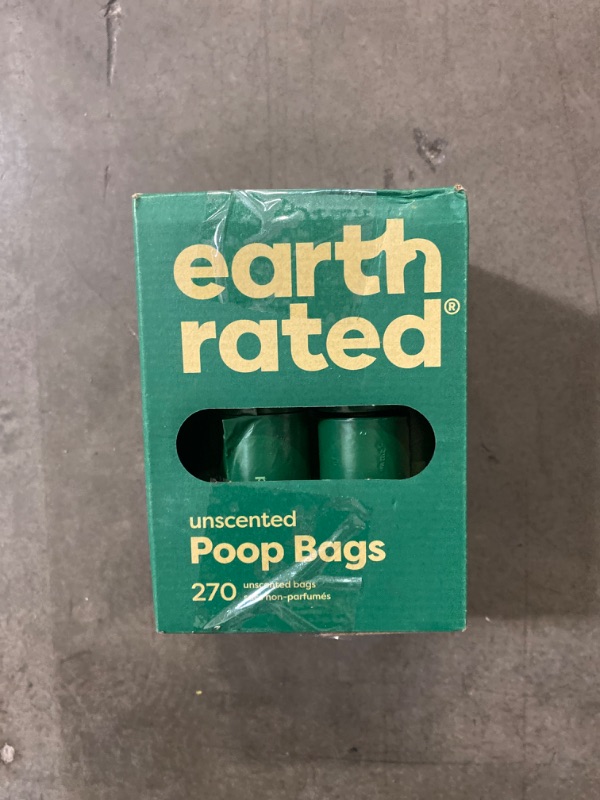 Photo 2 of Earth Rated Dog Poop Bags, New Look, Guaranteed Leak Proof and Extra Thick Waste Bag Refill Rolls For Dogs, Lavender Scented, 270 Count
