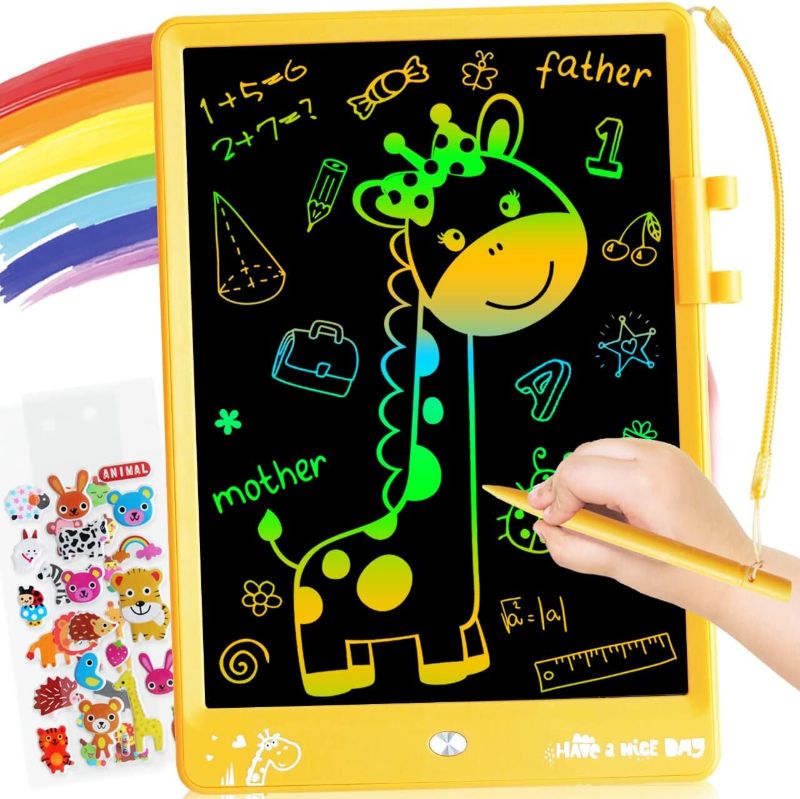 Photo 1 of ZMLM Christmas Gift for 3-12 Year Old Kids Toy: 10 Inch LCD Writing Tablet Erasable Drawing Doodle Board Toddler Digital Sketch Color Pad Preschool Learning Toys for Girl Boy Halloween Birthday Gifts
