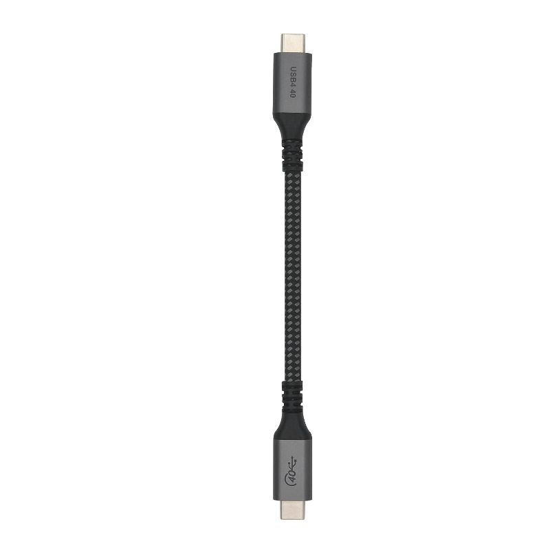 Photo 1 of Vebner 6-Inch Extra Short USB4 Cable - 40Gbps Supports 100W (20V, 5A) Charging - Compatible with Thunderbolt 3 and USB-C (1-Pack)
