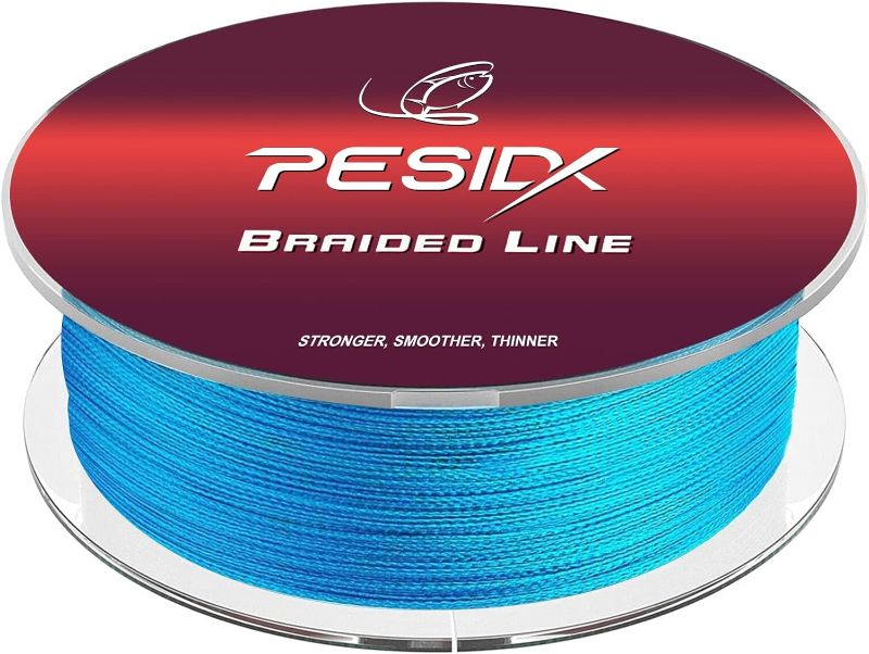 Photo 1 of Pesidx Braided Fishing Line, Abrasion Resistant Braided Lines, High Sensitivity and Zero Stretch, 4 Strands to 8 Strands with Smaller Diameter
327YDS 0.4mm