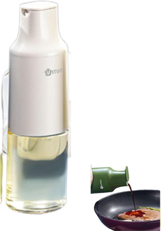 Photo 1 of BeyondNice Olive Oil Dispenser Bottle 14.5OZ Glass Oil Bottle for Kitchen Cooking,Auto Flip Drip Free Cooking Oil Dispenser,Suitable for Soy Sauce,Syrup,Vinegar,Salad Dressing Container
