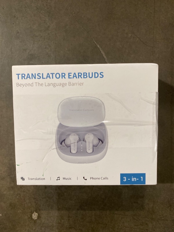 Photo 2 of Wooask M3 Translator Earbuds for Voice Language Translation in 74 Languages and 70 Accents Quick Response with 97% High Accuracy Innovative Sliding Design Perfect for Travel, Business & Daily Use
