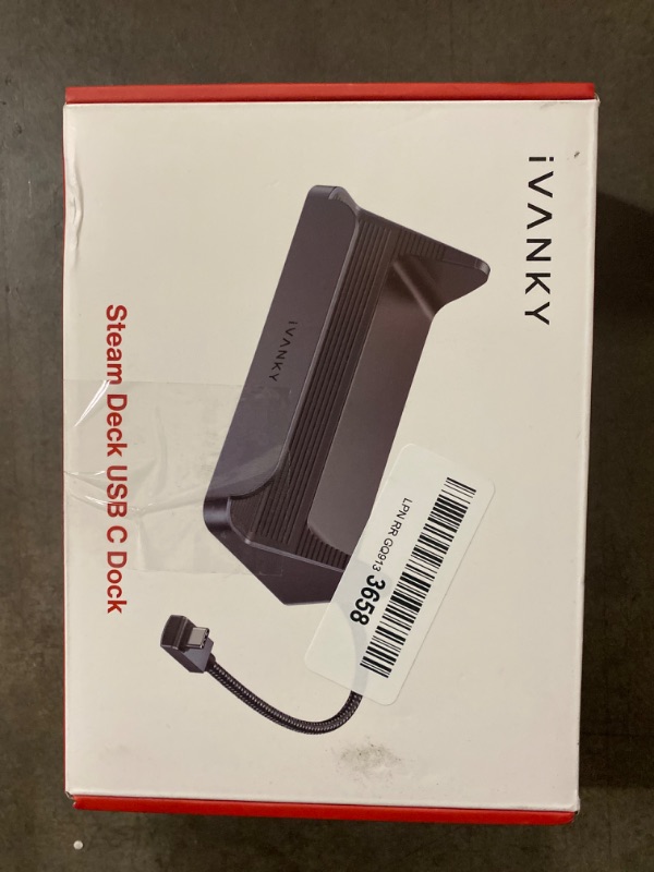 Photo 2 of iVANKY Steam Deck Dock, 6-in-1 Hub Docking Station for Steam Decl with HDMI 4K@60Hz Gigabit Ethernet, USB-A 3.0, 100W Charging USB-C Port for Valve Stream Deck
