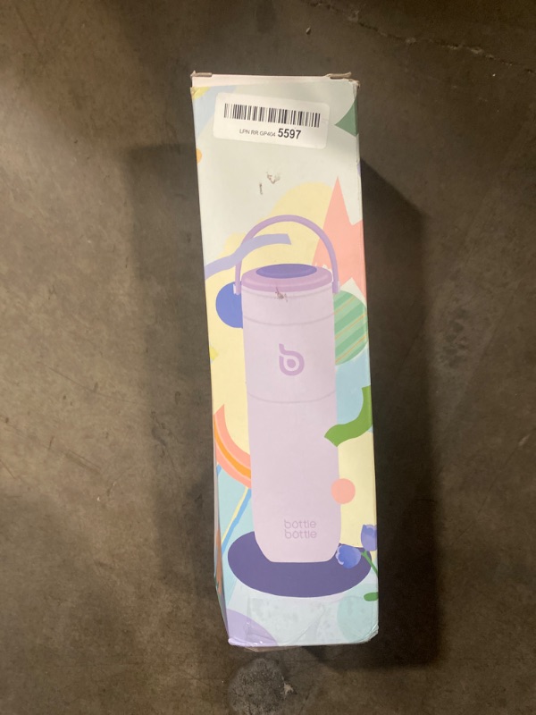 Photo 1 of BOTTLE BOTTLE Insulated Water Bottle for Sports with Straw,2 lids,18oz 3IN1 Water Bottles for Slim Can Coolers and Kids Tumbler, Stainless Steel Metal Bottles for Outdoor Activities(Purple)
