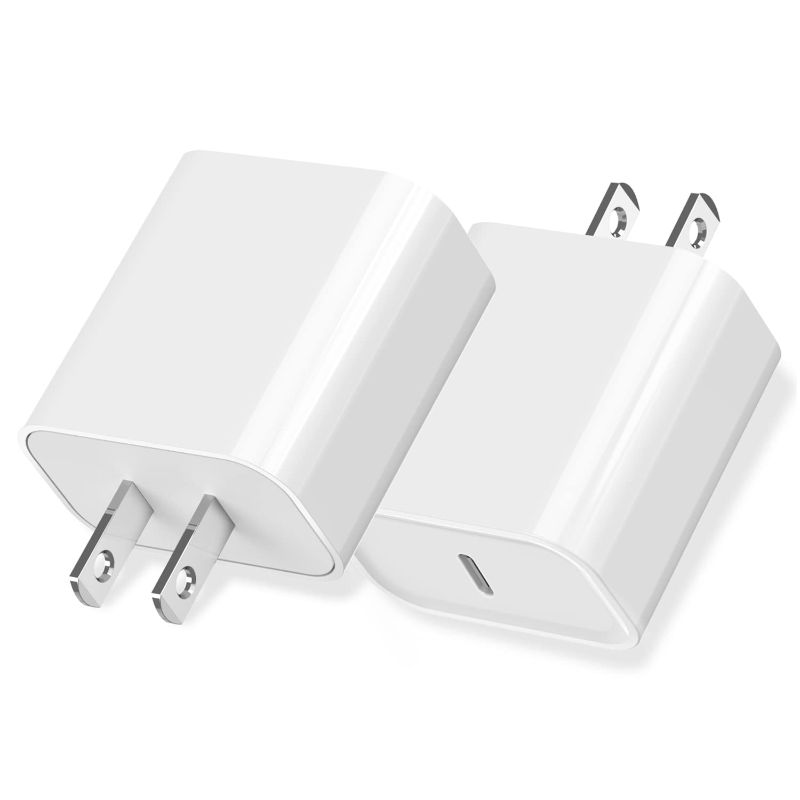 Photo 1 of iPhone 15 Fast Charger Block, USB Type C Wall Charger 2Pack 20W PD Charging Brick Power Adapter Plug Apple Box for Apple iPhone 15 Pro Max/15 Plus/iPhone 14 Pro Max/14 Plus/13 Pro/12 Pro/Mini/iPad
