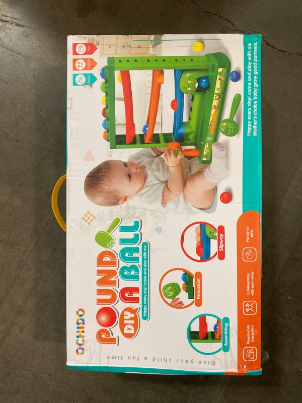 Photo 2 of KIZZYEA Toddler Montessori Toys for 12 Months+, Pound a Ball Toy Set with 12 Balls and 2 Hammers, Early Developmental Educational Toys for 18 Months for for 1 2 3 Years Old Boy Girl
