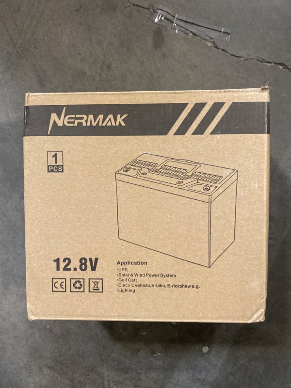 Photo 2 of NERMAK 12V 18Ah Lithium LiFePO4 Deep Cycle Battery, 2000+ Cycles Lithium Iron Phosphate Rechargeable Battery for Solar Power, UPS, Lighting, Marine, Scooters, Fish Finder and More, Built-in 20A BMS
