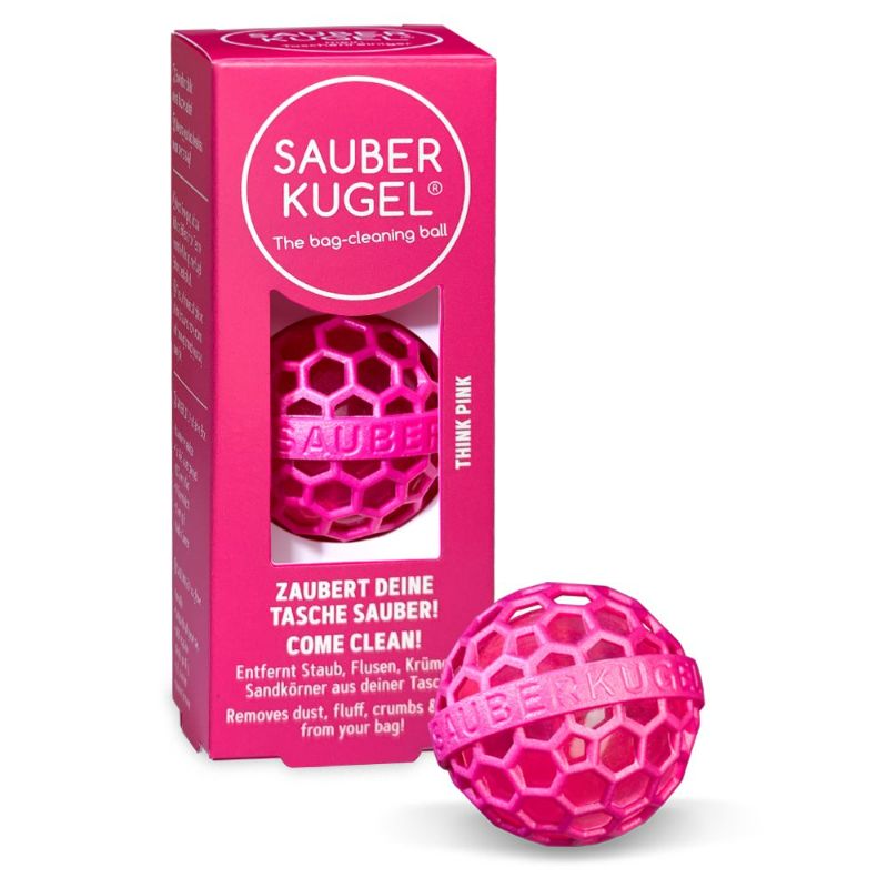 Photo 1 of Sauberkugel - the Clean Ball - the Clever Way of Cleaning Bags Backpacks and School Bags (Pink)
