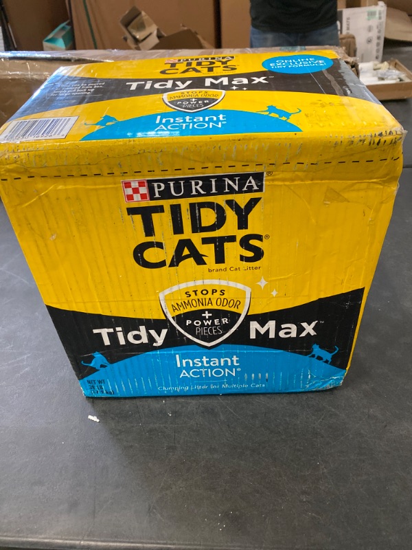 Photo 2 of Purina Tidy Cats Clumping Cat Litter, Tidy Max Instant Action Multi Cat Litter - 38 lb. Box Tidy Max 38 lb. Box Instant Action