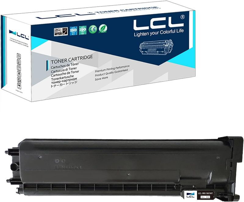 Photo 1 of SEALED, LCL Compatible Toner Cartridge Replacement for Sharp MX-561 MX-561NT