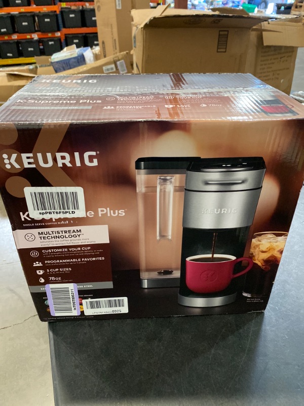 Photo 3 of Keurig K-Supreme Plus Coffee Maker, Single Serve K-Cup Pod Coffee Brewer, With MultiStream Technology, 78 Oz Removable Reservoir, and Programmable Settings, Stainless Steel