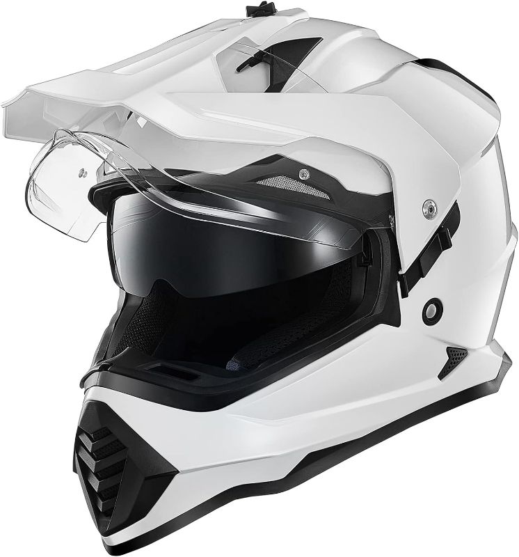 Photo 1 of ILM Dual Sport Adventure Motorcycle Helmet Pinlock Compatible Sun Visor Snowmobile ATV Dirt Bike Off Road 