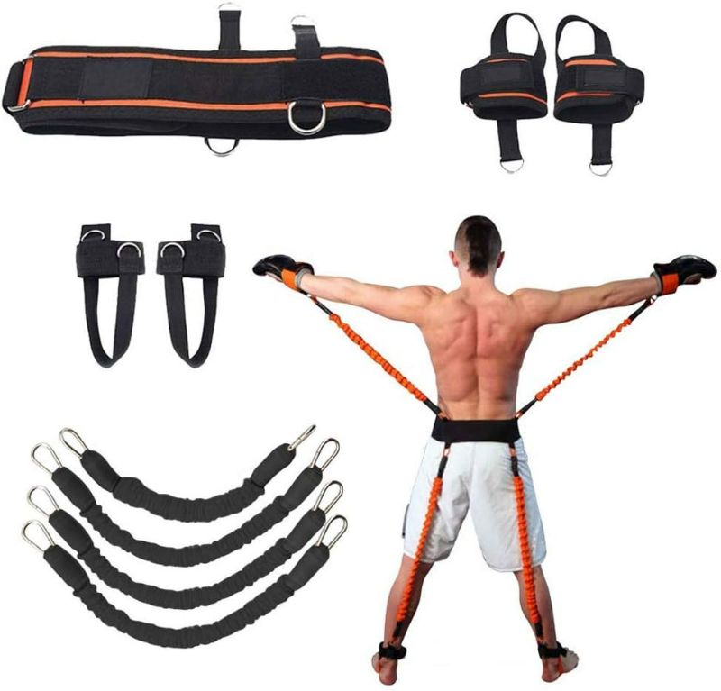 Photo 1 of  Speed and Agility Resistance Bands Trainer for Vertical Jump Squat Boxing MMA Taekwondo Karate Bounce Softball Basketball Volleyball Football Training
