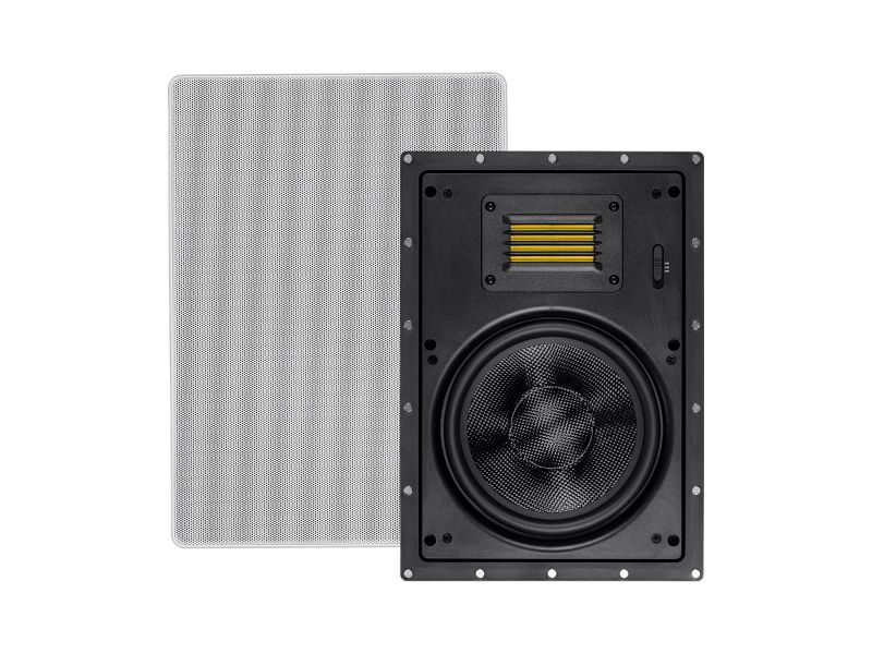 Photo 1 of Monoprice Amber In-Wall Speakers 8-inch 2-way Carbon Fiber with Ribbon Tweeter (pair)
