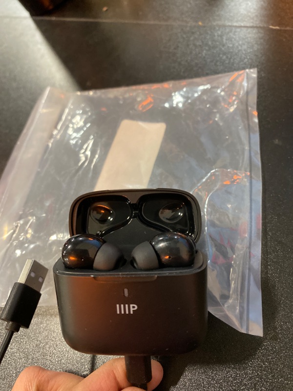 Photo 2 of Monoprice Horizon ANC True Wireless Earphones with ANC, Qualcomm QCC3040 Bluetooth 5.2, 4 Mics, cVc 8.0, Adaptive aptX, AAC, Gaming Low Latency Mode, Sweatproof, Charging Case
