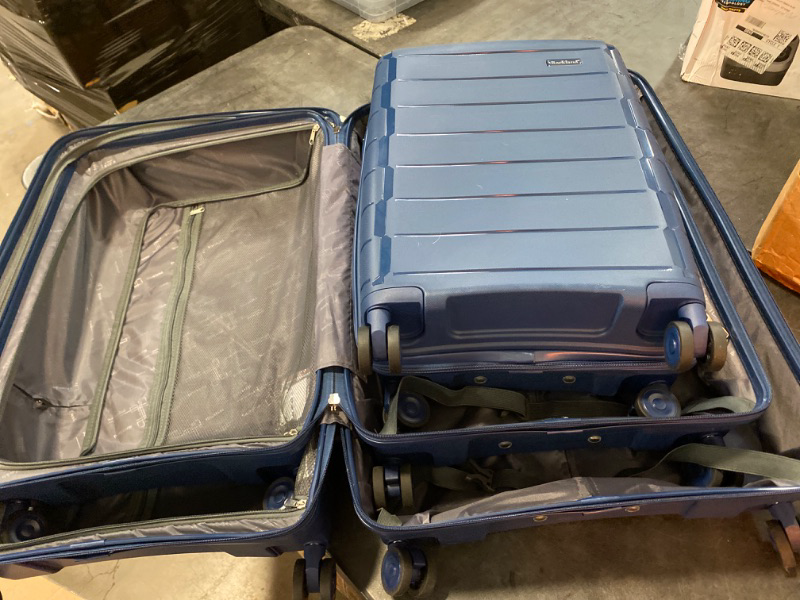 Photo 2 of Rockland Vienna Hardside Luggage with Spinner Wheels, Navy, 3-Piece Set (20/24/28)

