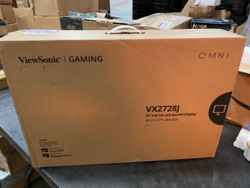 Photo 3 of ViewSonic OMNI  27 Inch Gaming Monitor 165hz 0.5ms 1080p IPS with FreeSync Premium, Advanced Ergonomics, HDMI, DP