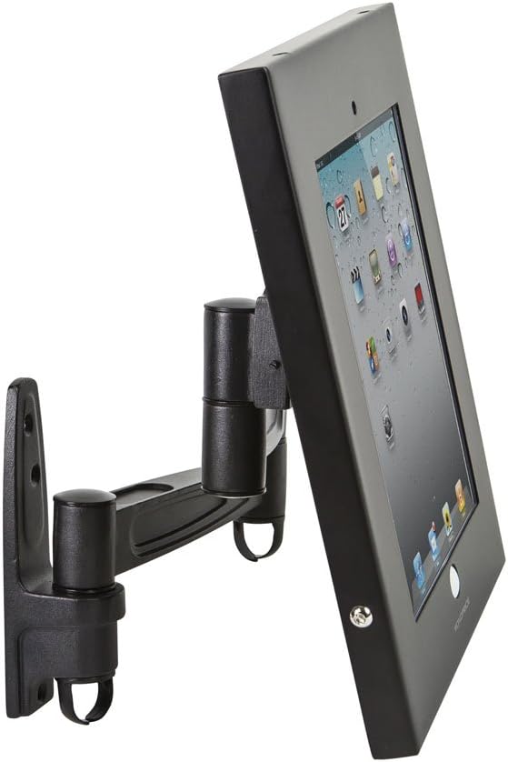 Photo 1 of Monoprice 110307 Tablet Wall-Articulating Mount & Enclosure w/ Anti-Theft Function Apple iPad Holder, Locking for Public Desk or Kiosk Displays Case Holder iPad 2, 3, 4, & Air 9.7 Inches Screen Size 
