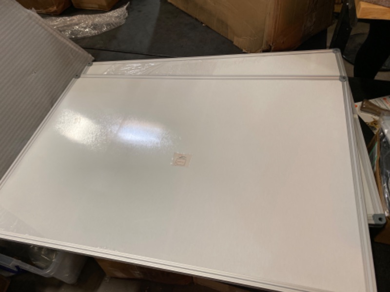 Photo 2 of Universal 43623 Dry-Erase Board, Melamine, 36 X 24, Satin Aluminum Frame
