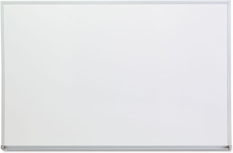 Photo 1 of Universal 43623 Dry-Erase Board, Melamine, 36 X 24, Satin Aluminum Frame
