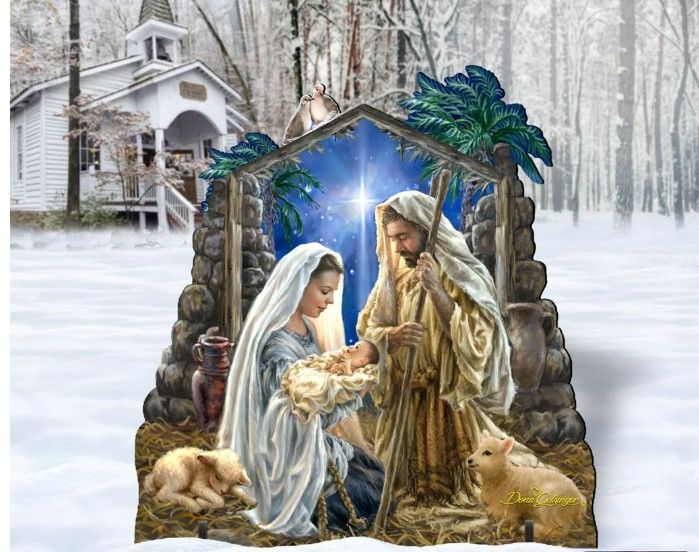 Photo 1 of Glory to God Nativity Outdoor Décor by D. Gelsinger | Nativity Holiday Décor