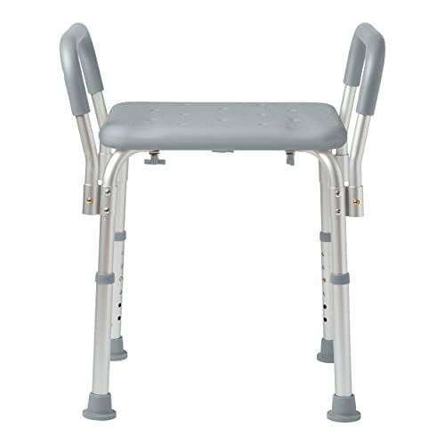 Photo 1 of Medline - Bath Bench with Arms - Gray
