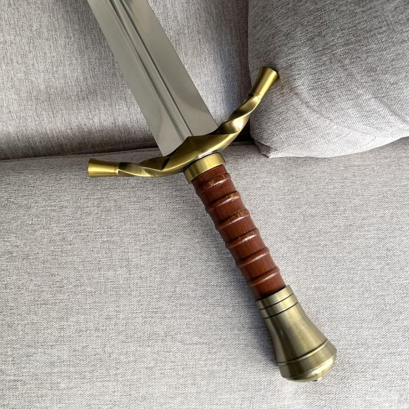 Photo 1 of Anime Handmade Cosplay Sword, Stainless Steel Blade,Knight's Sword, Medieval Sword