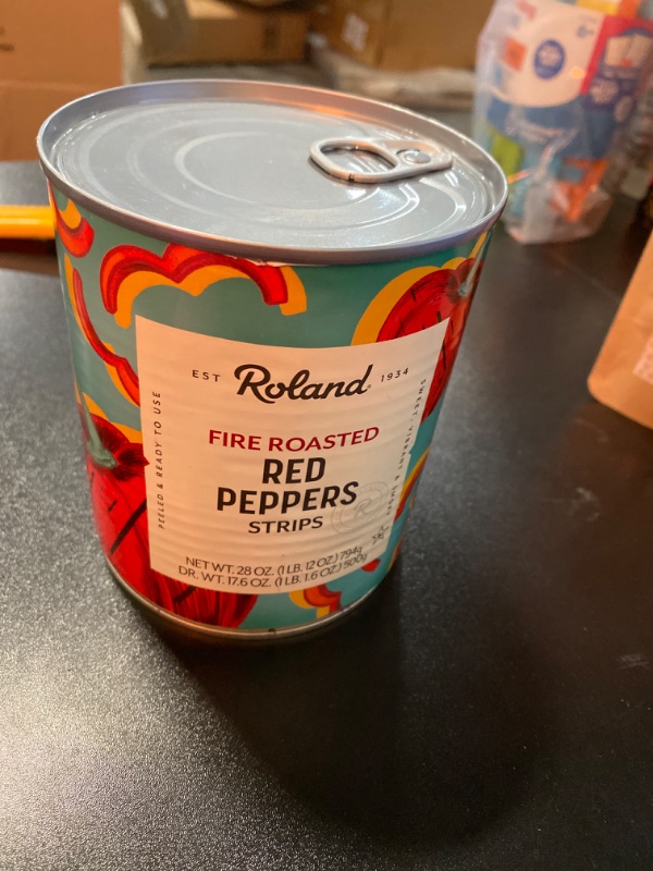 Photo 2 of Roland Foods Fire Roasted Red Peppers, Strips, Specialty Imported Food, 28-Ounce Can