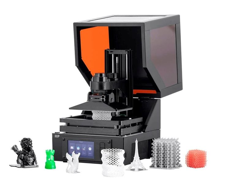 Photo 1 of Monoprice Mini SLA LCD Resin 3D Printer (Updated Version) Build Area 118 x 65 x 110 mm, High Resolution, Auto Leveling, Wi-Fi Web UI, 2K LCD Curing Screen

