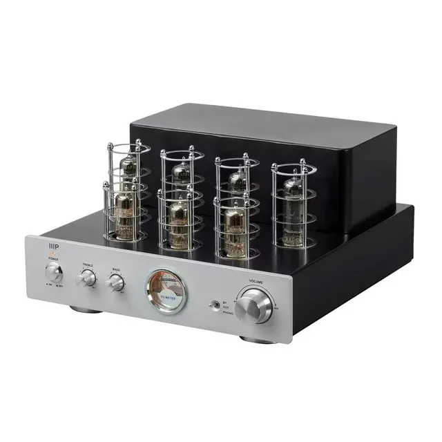 Photo 1 of Monoprice Pure Tube Stereo Amplifier with Bluetooth Line and Phono Inputs
