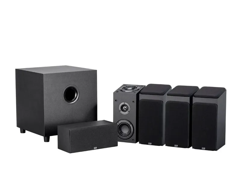 Photo 1 of Monoprice Premium 5.1.4 Channel Immersive Home Theater System with Subwoofer
