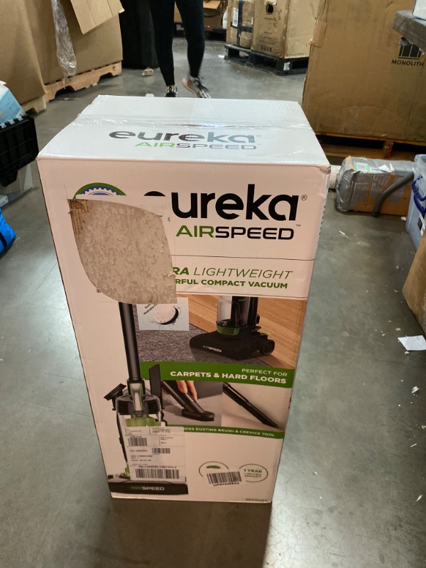 Photo 4 of Eureka Airspeed Ultra-Lightweight Compact Bagless Upright Vacuum Cleaner, Replacement Filter, Green AirSpeed + replacement filter