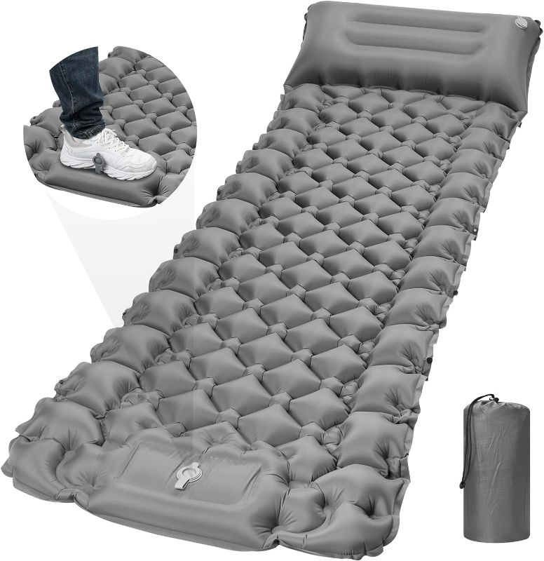 Photo 1 of Sleeping Pad  Sleeping Pad for Camping,'' Camping Sleeping Pat for Ultimate for Camping, Backpacking, Hiking, (Grey)
