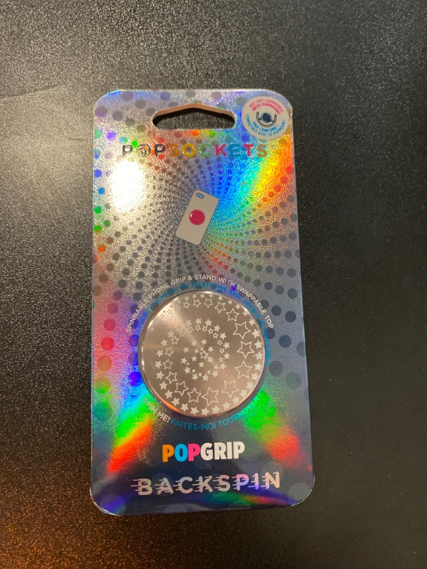Photo 2 of PopSockets PopGrip Backspin: Swappable and Spinnable Grip for Phones and Tablets - Starry Eye