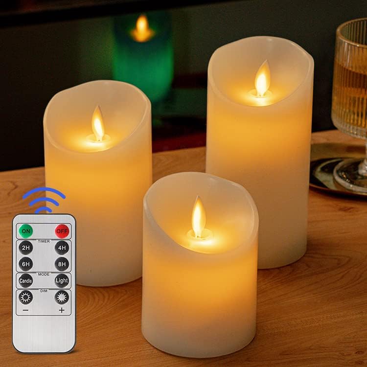 Photo 1 of 3 PIECES FLAMELESS CANDLE WITH REMOTE 