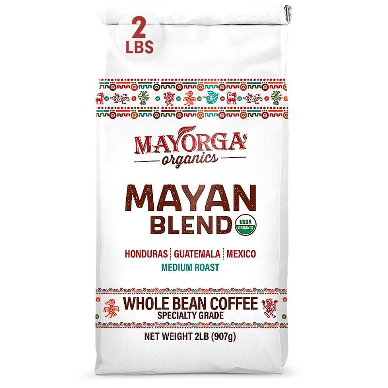 Photo 1 of Mayorga Coffee Roaster Organic Mayan Blend (Net Wt 2 Lbs), 2 Pound (Pack of 1)
