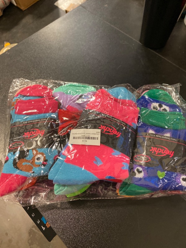Photo 1 of Frenchic 12Pairs Pack Women's Colorful Patterned Cute Funny Casual Fashion Crew Socks (9-11)