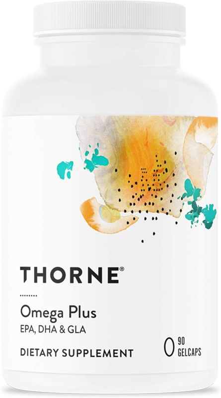 Photo 1 of Thorne Omega Plus - an Essential Fatty Acid Supplement with Omega-3 and Omega-6 - EPA, DHA, and GLA - 90 Gelcaps
